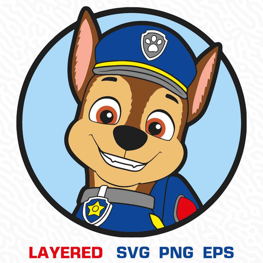 Chase Paw Patrol Png, Chase Paw Patrol Svg, Paw Patrol Svg, Paw Patrol Chase Png, Paw Patrol Png