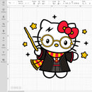 Hello Kitty Harry Potter Svg, Hello Kitty Svg, Hello Kitty For Cricut, Sanrio Svg, Hello Kitty Face Svg