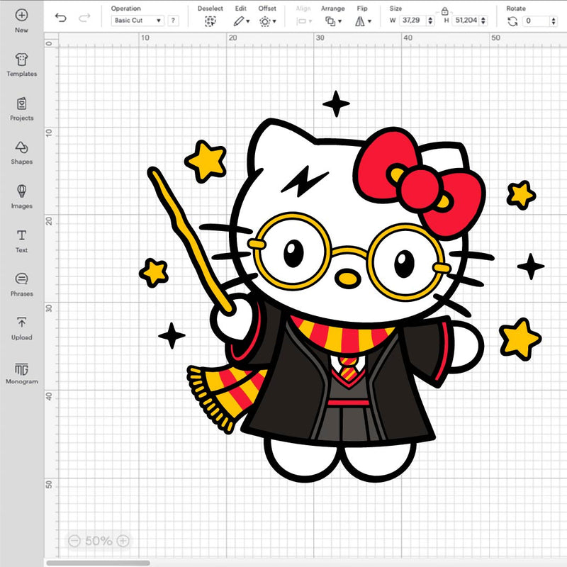 Hello Kitty Harry Potter Svg, Hello Kitty Png