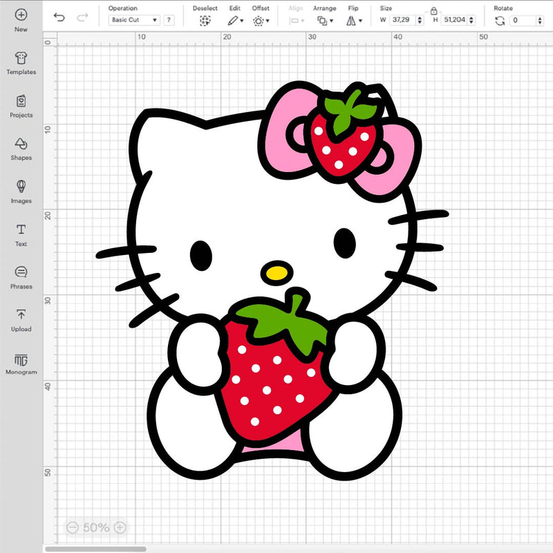 Hello Kitty Strawberry Svg, Strawberry Hello Kitty Png