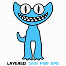 Rainbow Friends Cyan Svg, Rainbow Friends Png