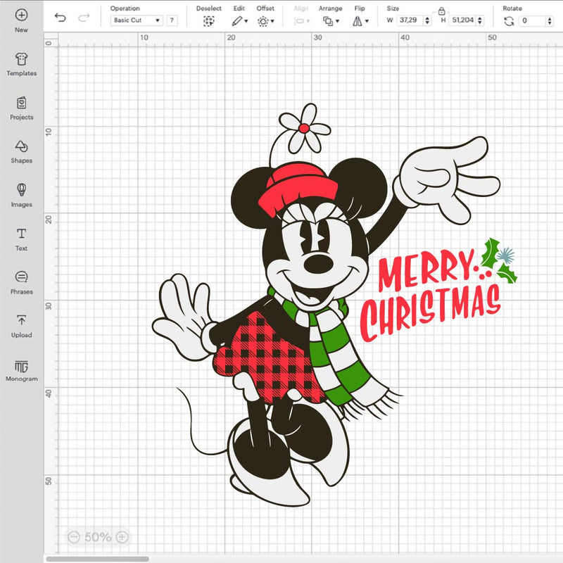 Christmas Minnie Mouse Svg, Disney Christmas Svg, Mini Mouse Svg, Christmas Disney Svg