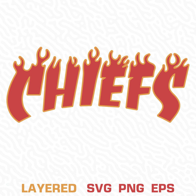 Chiefs Flame Svg, Kansas City Chiefs Svg