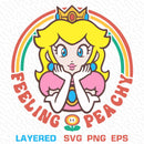 Princess Peach Crown Svg