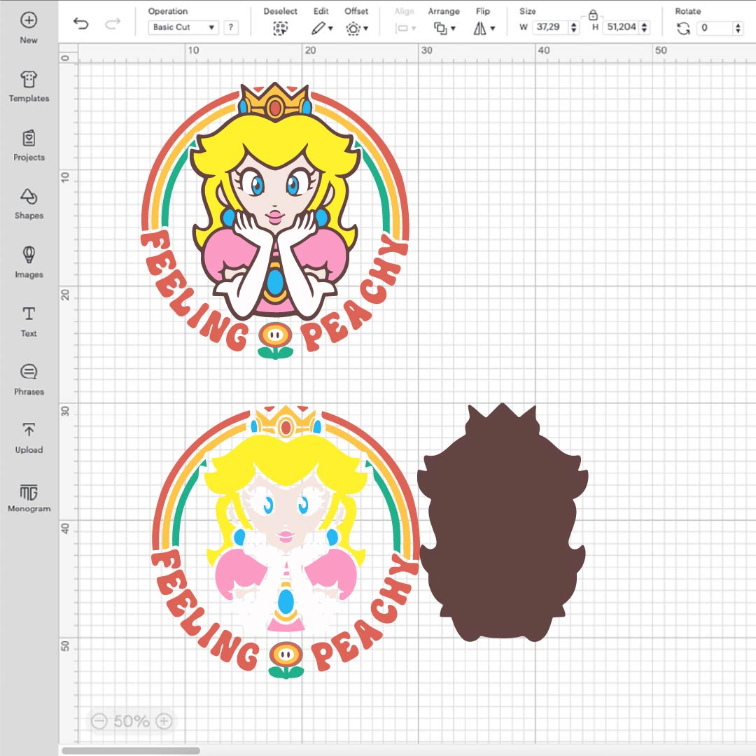 Princess Peach Crown Svg