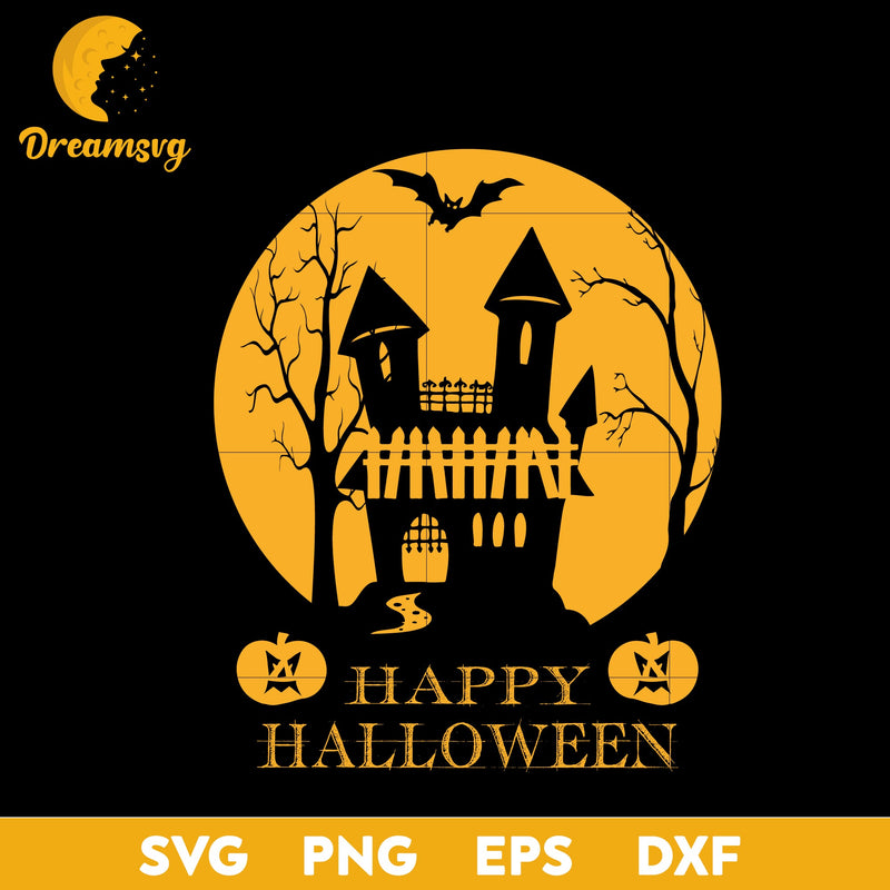 Happy halloween svg, Halloween svg, png, dxf, eps digital file.