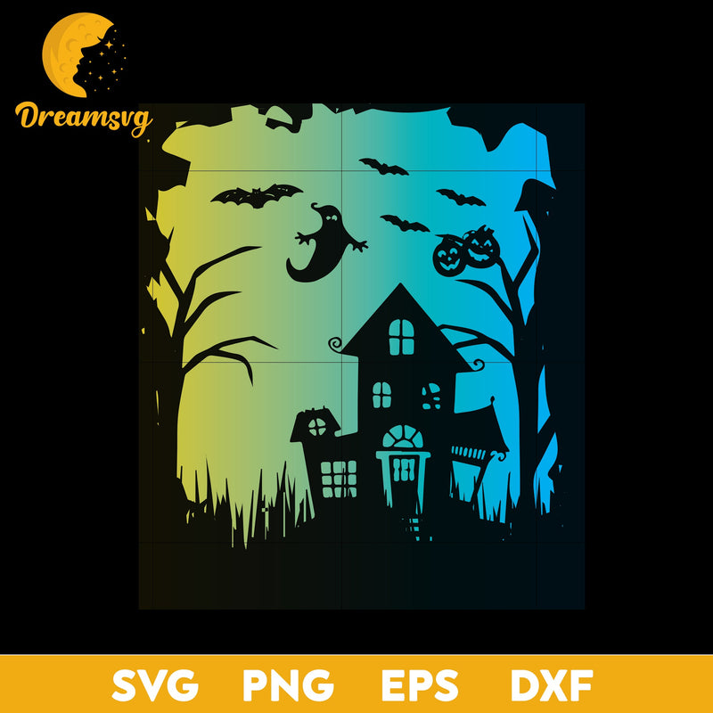 Halloween Night svg, Halloween svg, png, dxf, eps digital file.