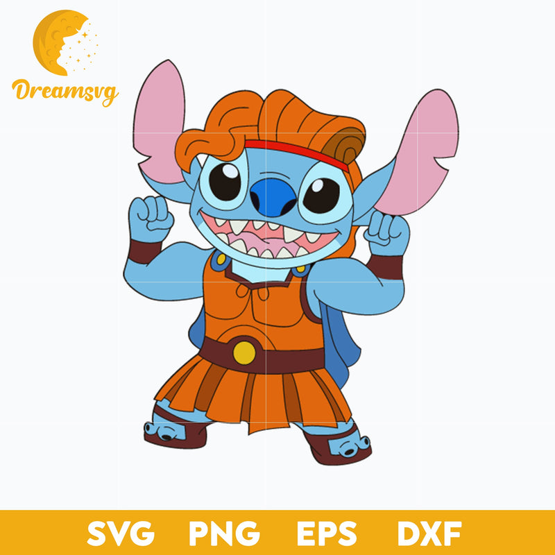 Stitch Hercules SVG, Stitch Greek God SVG, Stitch Prince SVG, Stitch Halloween SVG, PNG, DXF, EPS Digital File.