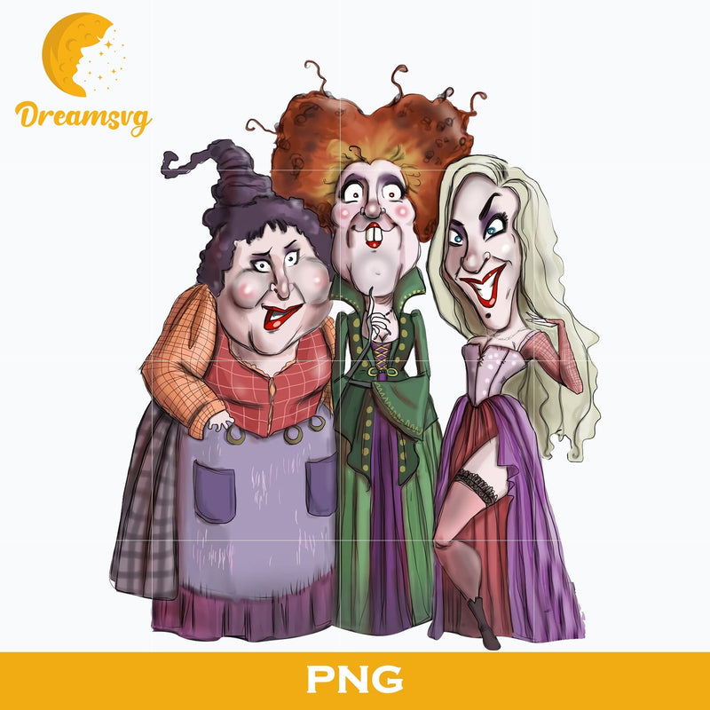 Sanderson Hocus Pocus PNG, Freddy Krueger Halloween, Scary Halloween, Horror Characters, Halloween svg, png digital file.