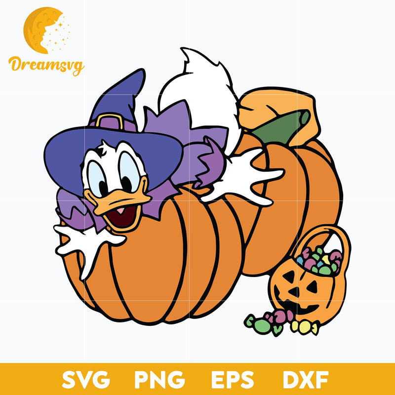 Donald Duck halloween Svg, Donald Duck Svg, Halloween Svg, png, dxf, eps digital file.