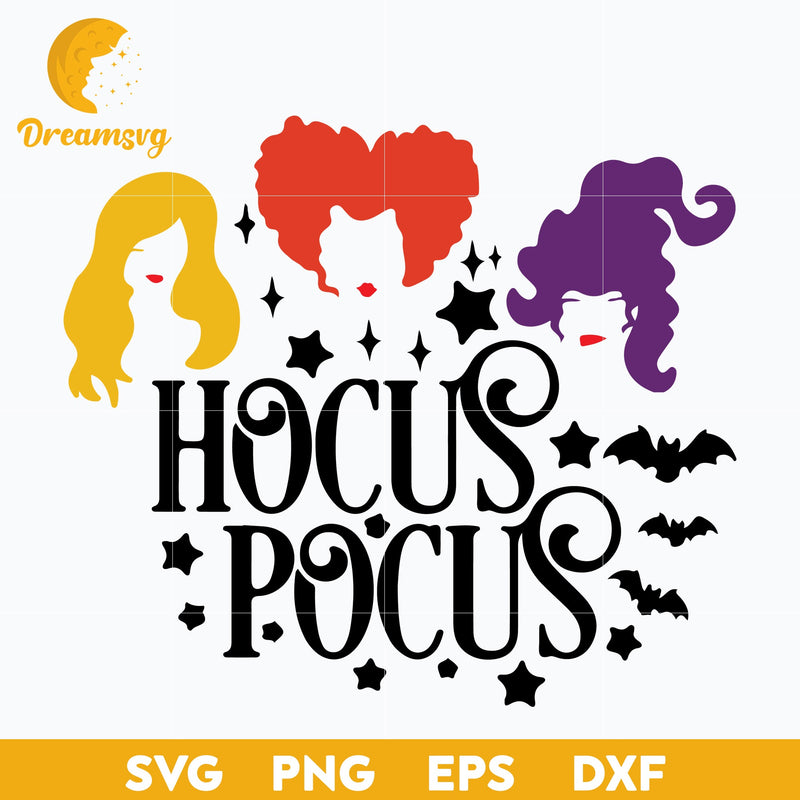 Hocus Pocus SVG, Sanderson Svg, Sanderson Sisters SVG, Halloween svg, png, dxf, eps digital file.