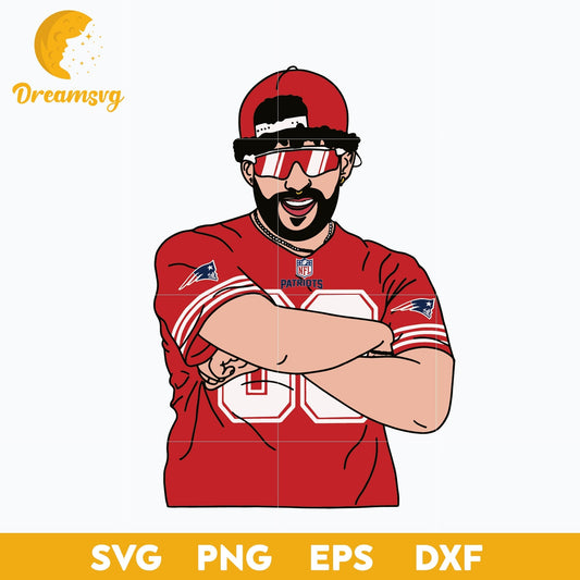 Bad Bunny New England Patriots SVG, New England Patriots NFL SVG, PNG DXF EPS Digital File