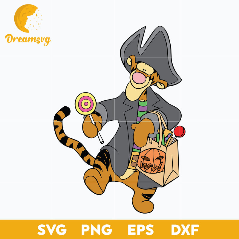 Tigger Halloween Svg, Tigger Svg, Winnie the Pooh, Halloween Svg, png, dxf, eps digital file.