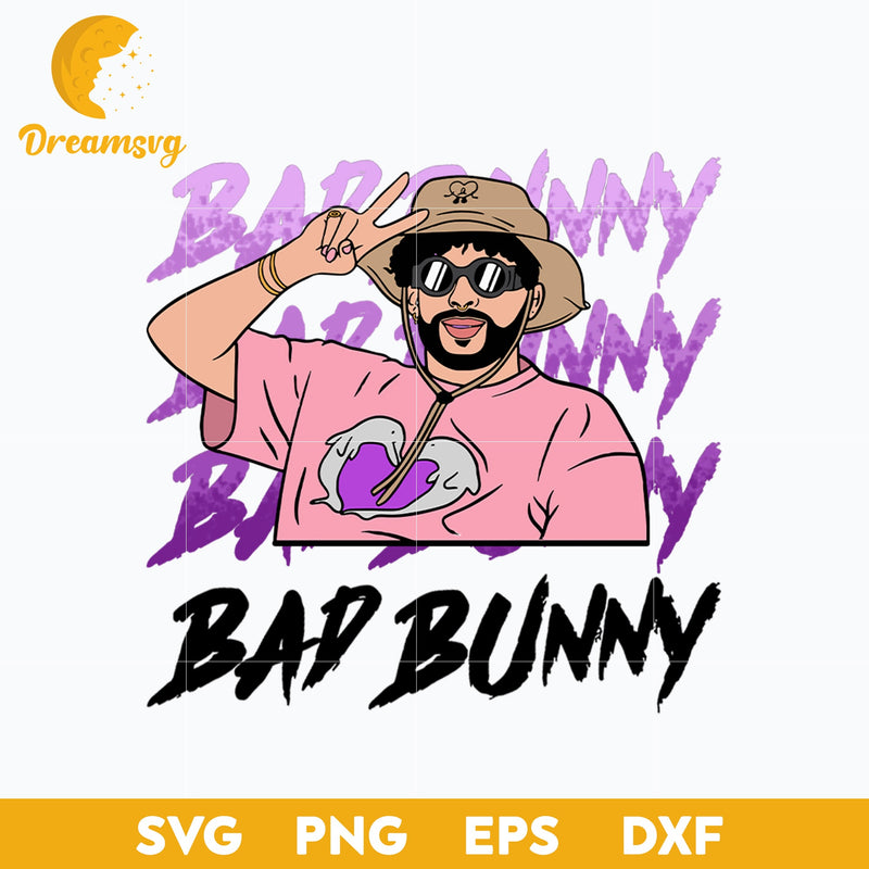 Bad Bunny svg, Un Verano Sin Ti Svg, layered svg, cricut svg, files for cricut, png, dxf, eps digital file.