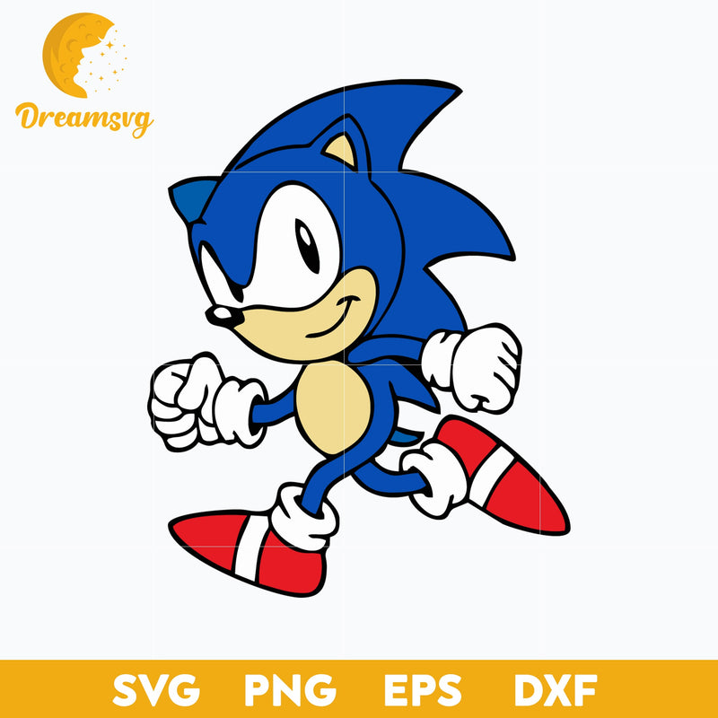 The Hedgehog Svg, Sonic Svg, Sonic Head Svg, Face Svg, Characters SVG, Cut files for Cricut, Cartoon svg, png, dxf, eps file.