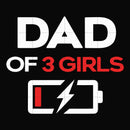 Dad of 3 girls svg, png, dxf, eps, digital file FTD124