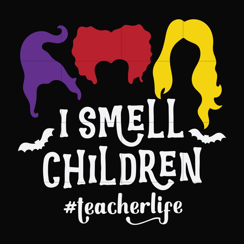 I smell children svg, halloween svg, png, dxf, eps digital file HWL25072026