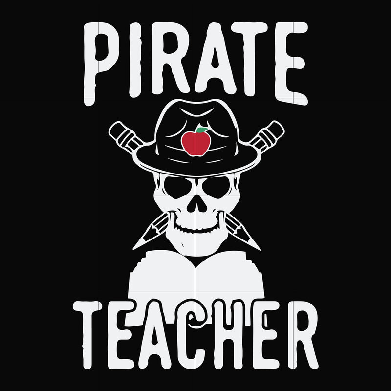 Priate teacher svg, halloween svg, png, dxf, eps digital file HWL25072019