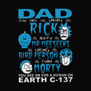 DAD RICK AND MORTY svg, png, dxf, eps, digital file FTD6