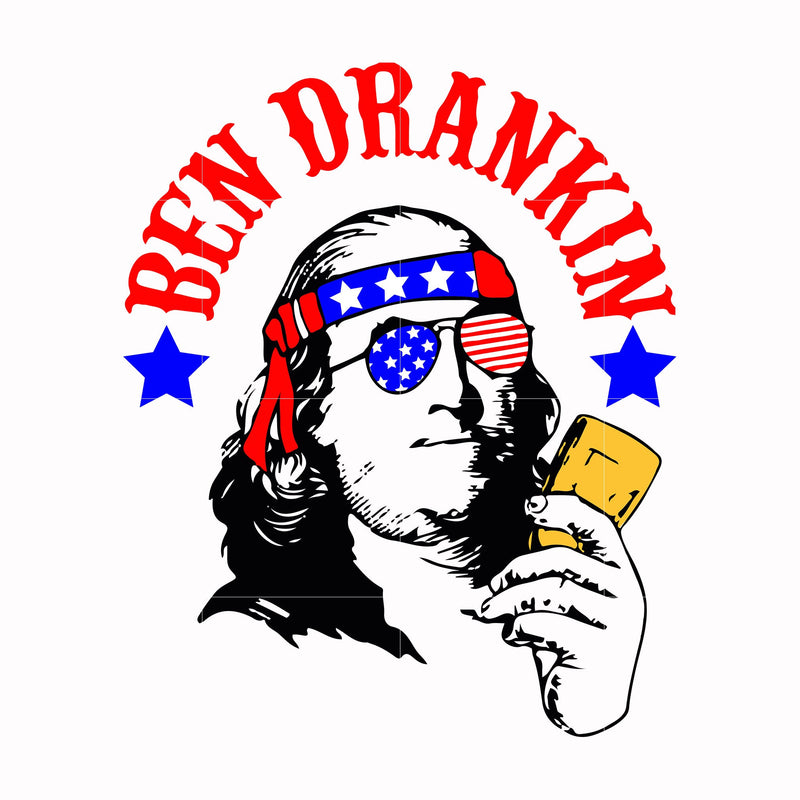 ben drankin american svg, png, dxf, eps, digital file JULY0022