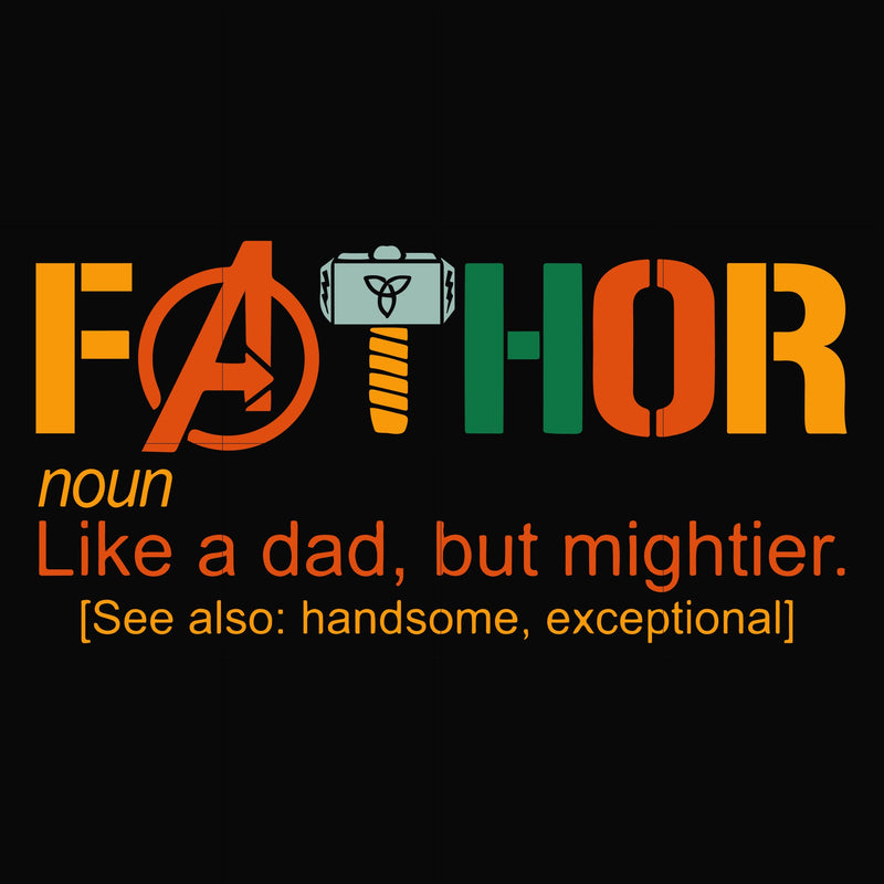 father thor svg, png, dxf, eps, digital file FTD20