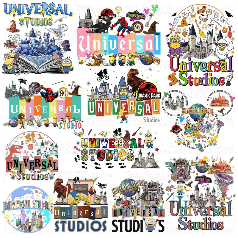 Cartoon popular design png bundle