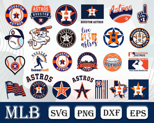 Houston Astros Bundle SVG, Houston Astros SVG, MLB SVG.