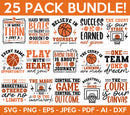 Basketball SVG Bundle, 25 Clipart for Cricut & Silhouette