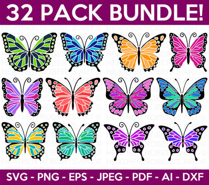 Butterfly Svg Bundle, SVG Files for Cricut / Silhouette