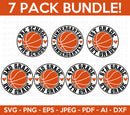 Basketball Back to School SVG Bundle, Cliparts for Cricut / Silhouette