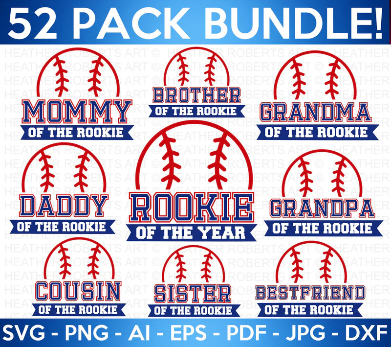 Baseball Birthday SVG Bundle, Cliparts for Cricut / Silhouette