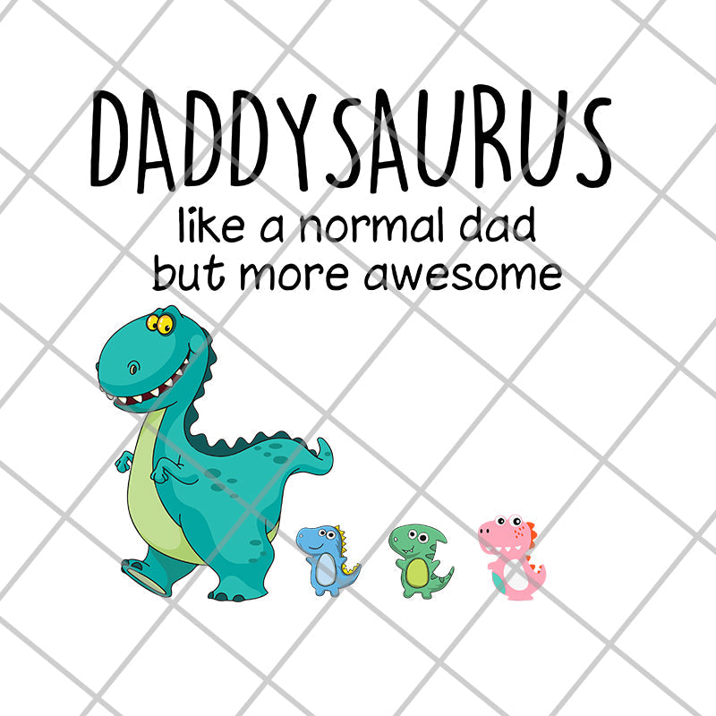 Daddysaurus and kids svg, png, dxf, eps digital file FTD10062114