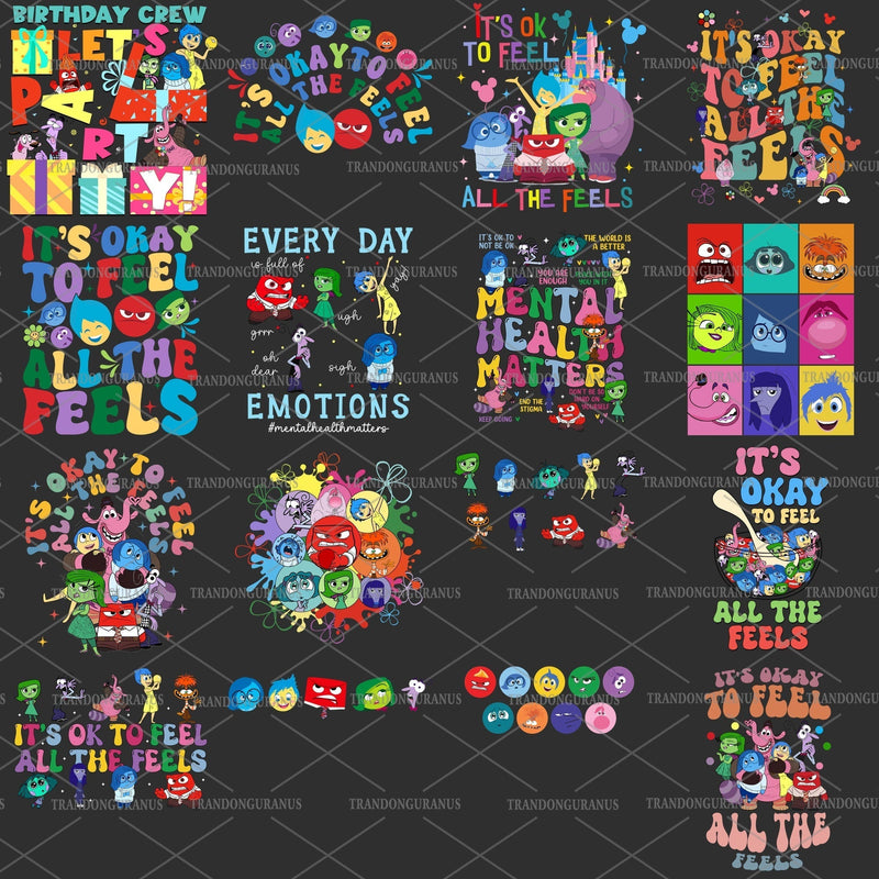 Inside Out 2 design png bundle ver 2