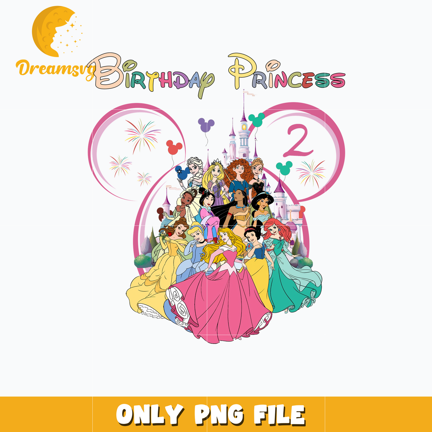 Disney mickey birthday princess 2nd png