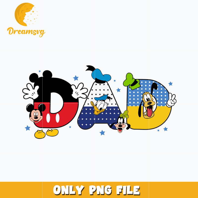 Mickey mouse disney dad png