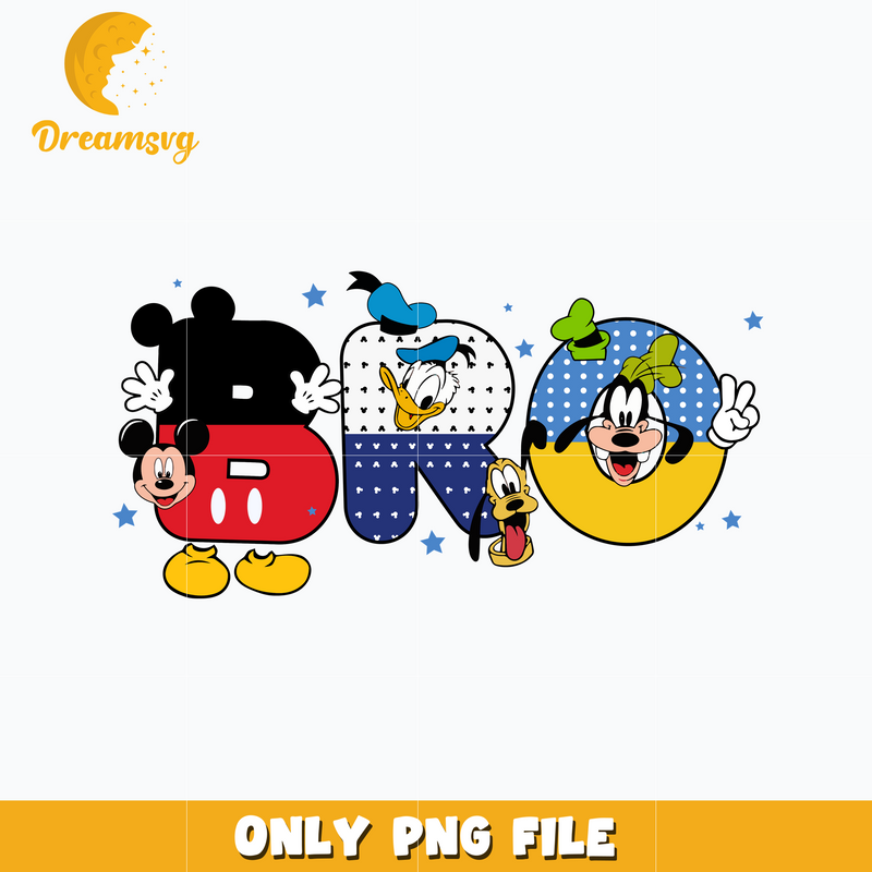 Mickey mouse disney bro png