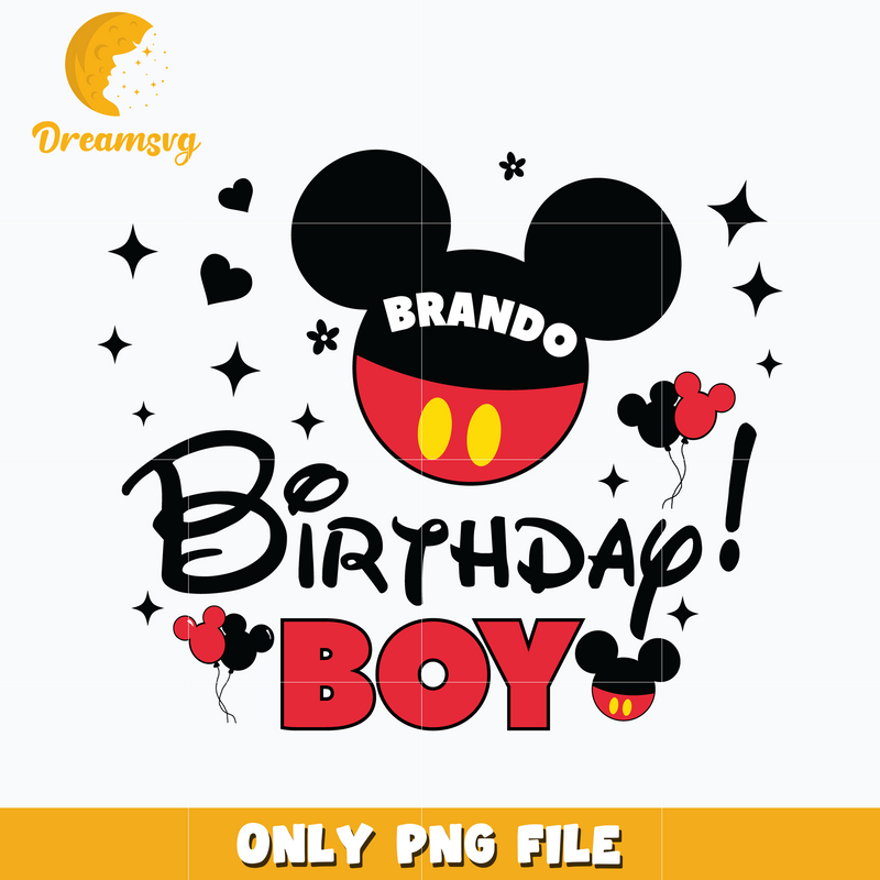 Mickey disney birthday boy png