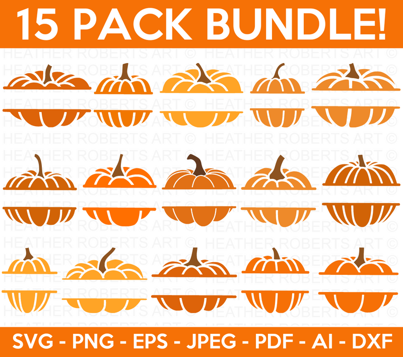 Pumpkin Monogram SVG Bundle