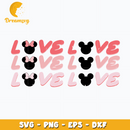 Mickey And Minnie love valentine svg