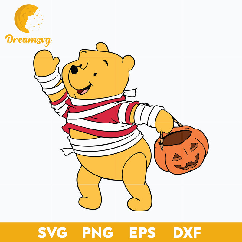 Winnie The Pooh Svg, Winnie The Pooh Halloween Svg, Pooh Bear Halloween Svg , Halloween Svg, png, dxf, eps digital file.