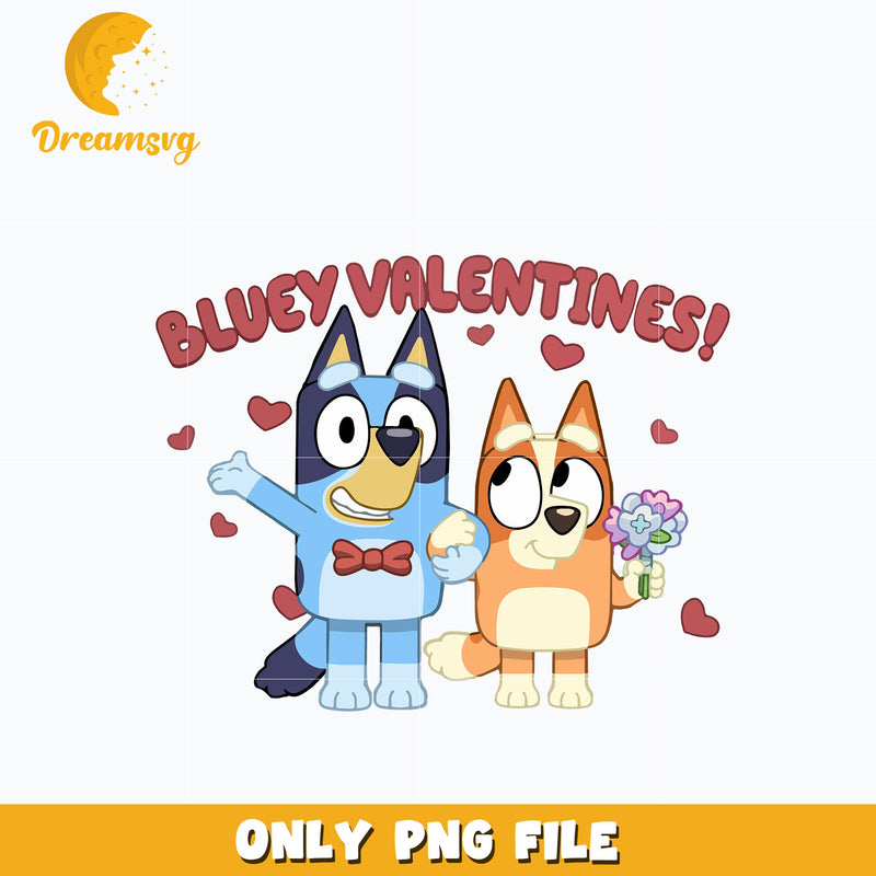 Bluey and bingo valentines png