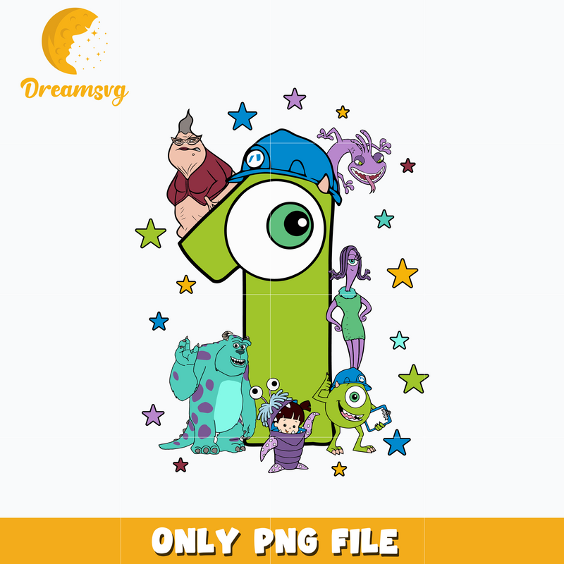 Disney Monsters Inc friends 1st png