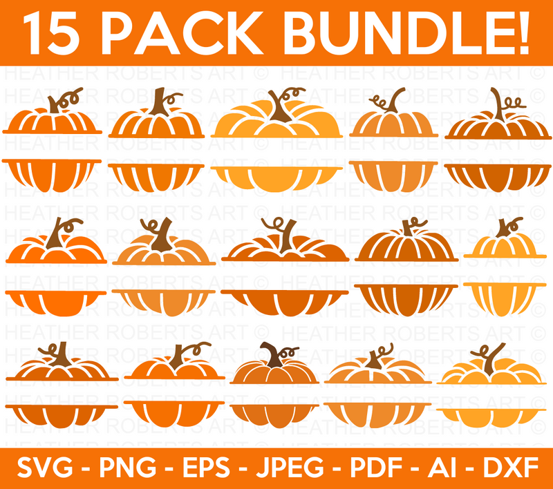 Pumpkin Monogram SVG Bundle