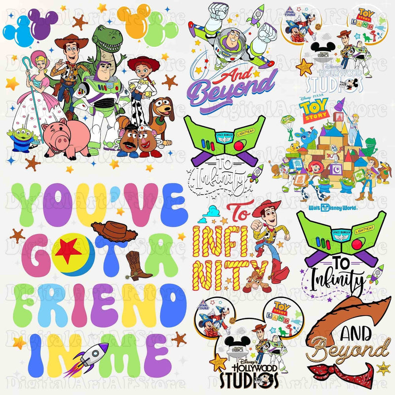 Toy story characters png bundle