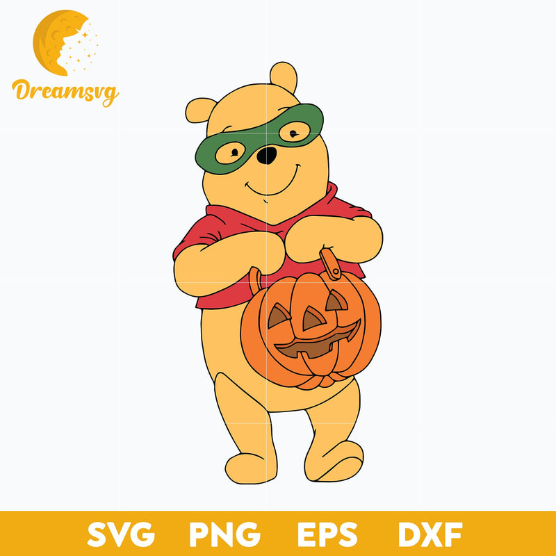 Winnie The Pooh Svg, Winnie The Pooh Halloween Svg, Pooh Bear Halloween Svg , Halloween Svg, png, dxf, eps digital file.