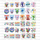 Inside out characters design Png bundle, cartoon png, instant digital download