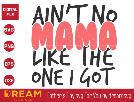 Aint no mama like the one i got svg, Mother's day svg, eps, png, dxf