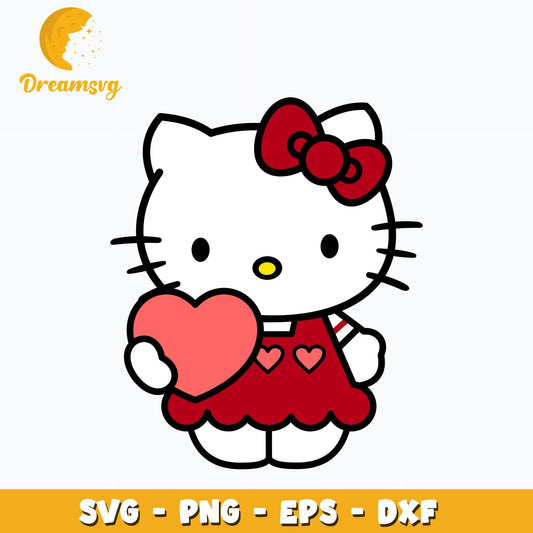 Hello Kitty Valentine Svg