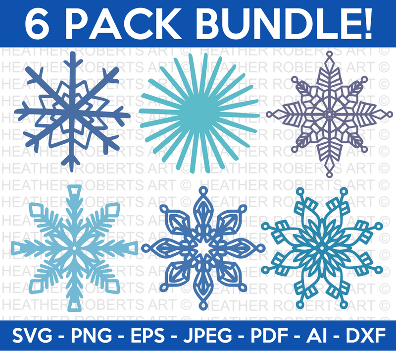 Snowflakes SVG Bundle