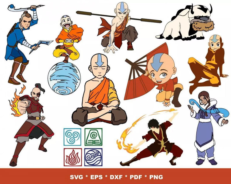 Avatar The Last Airbender Svg, Avatar The Last Airbender Png, The Last Airbender Clipart